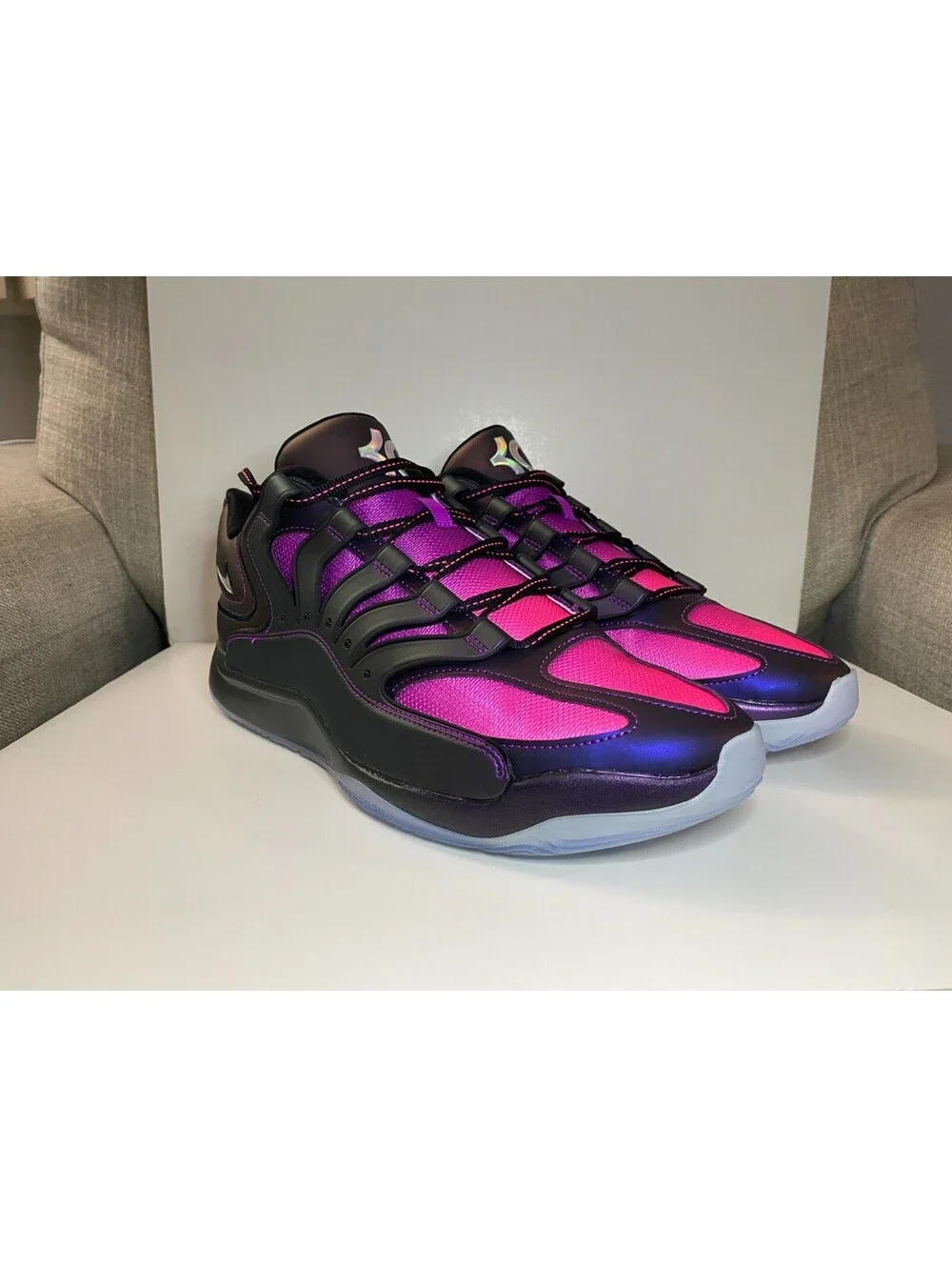 Nike KD 18 IM5843-500 Mens Sneaker 13 Eggplant Mesh Athletic Basketball Shoes